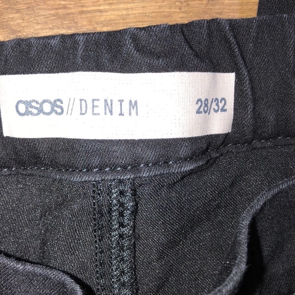 Asos plus size 28/32 black pull on pants - Picture 3 of 5